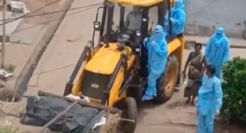 Covid-19 Casualty’s Body Conveyed To Incineration Ground On JCB