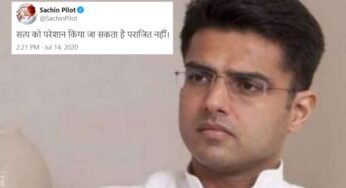 Sachin Is No More Co-Pilot In Rajasthan Govt