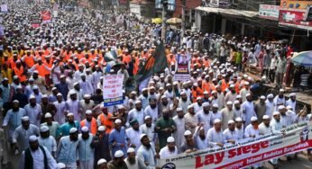 Hundreds Of Protesters In Bangladesh Protested Against France