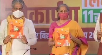 Nirmala Sitharaman released BJP Manifesto For Bihar Elections