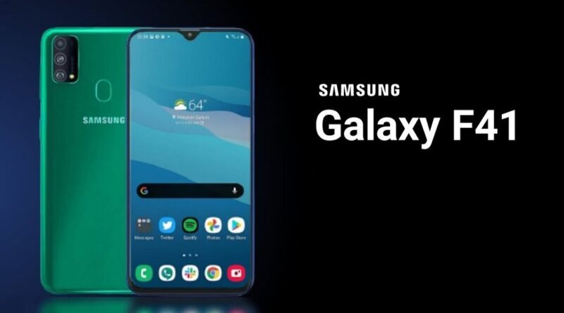 Samsung Galaxy F41 with
