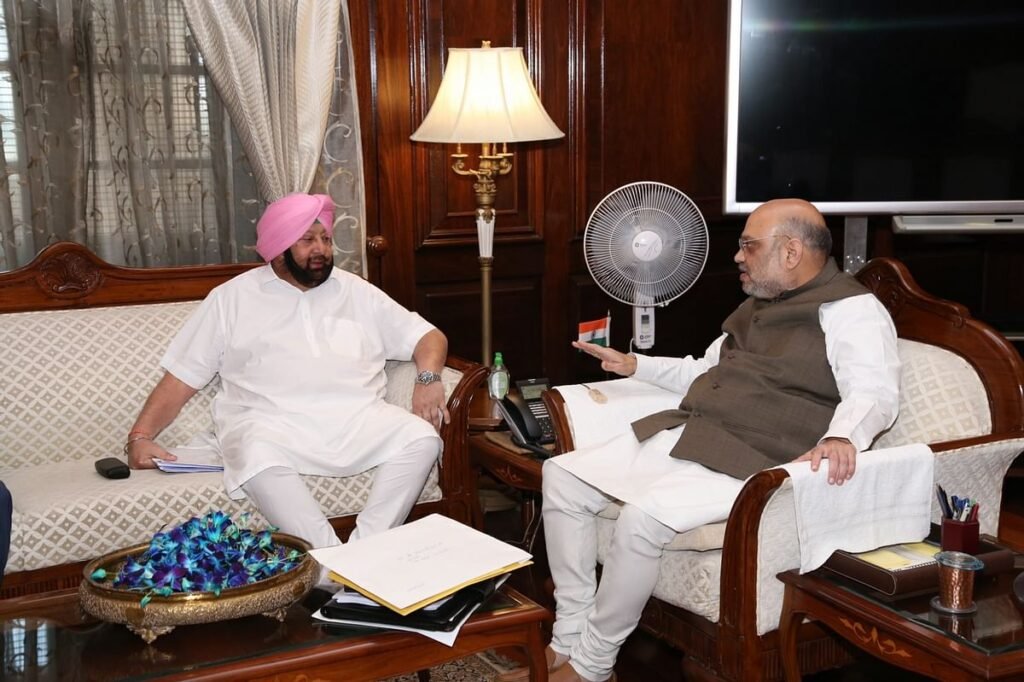 Captain Amarinder meets Amit Shah