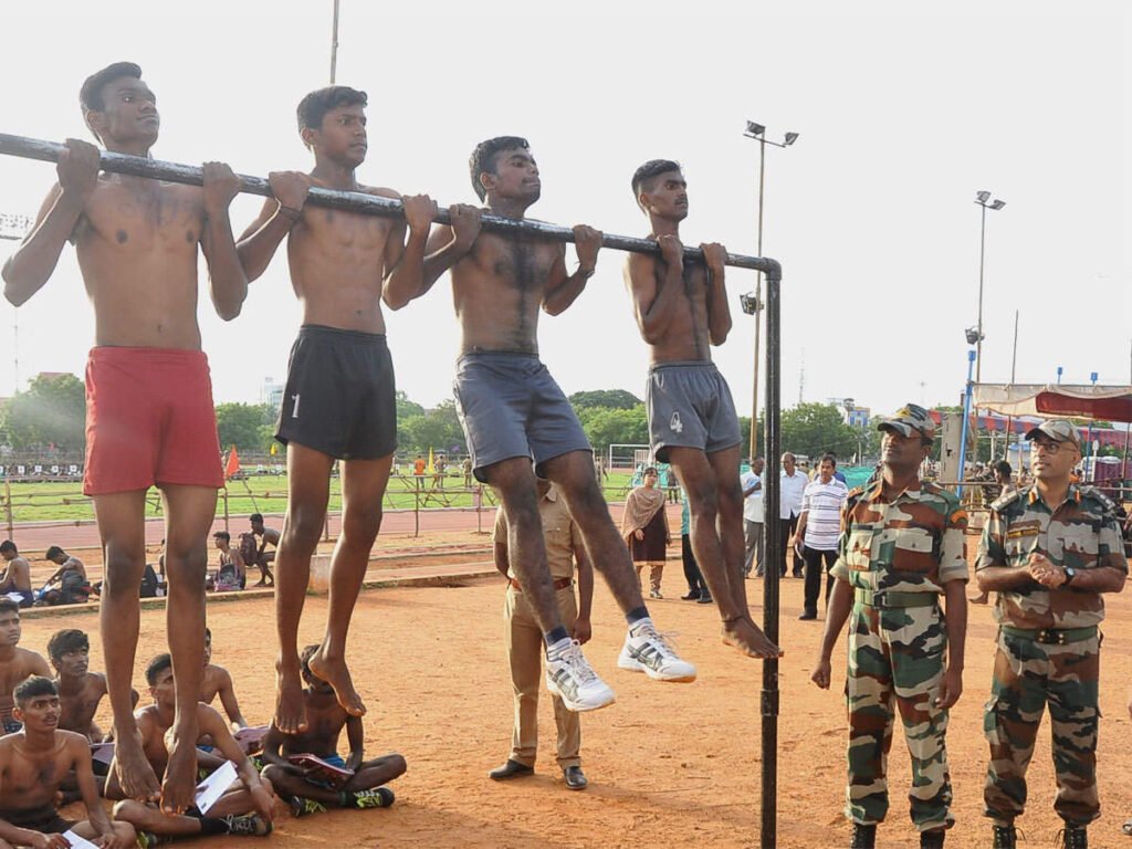 Army recruitment rally