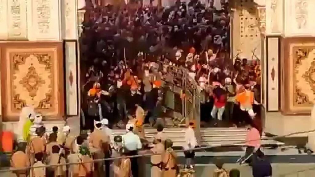 Sikhs armed with swords