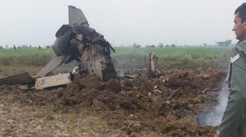 MiG-21 crashed