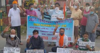 Protest of displaced Kashmiri Pandits