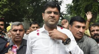 Protest Against The Program Of Deputy CM Dushyant Chautala