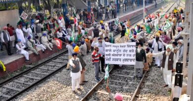 Railway track jammed,