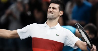 Novak Djokovic reached