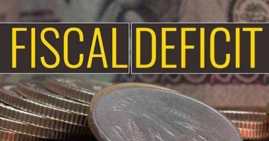 Centre government's fiscal deficit