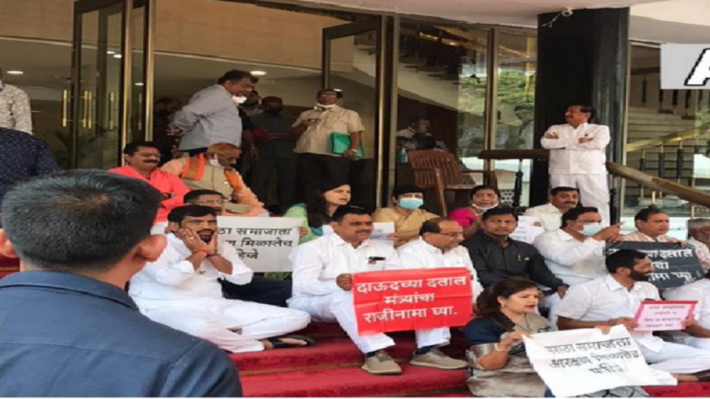 BJP MLAs continue to protest