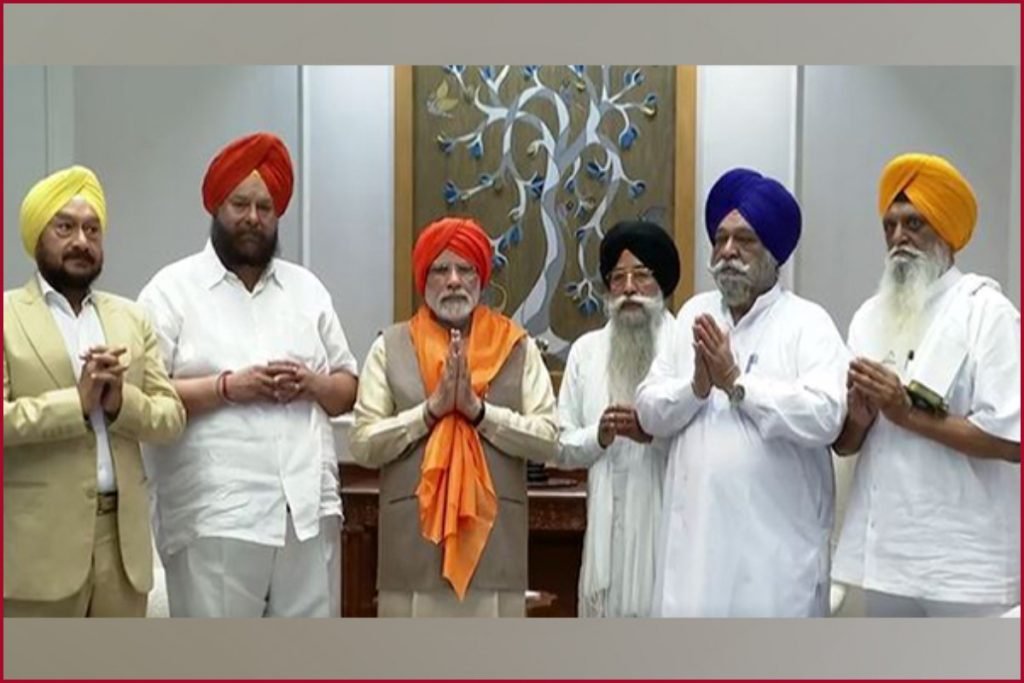 Sikh delegation honored PM Modi