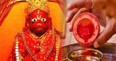 Why is red vermilion offered to Hanuman ji