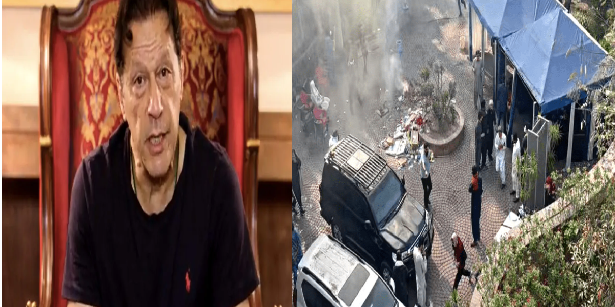 Police capture Imran Khan's house