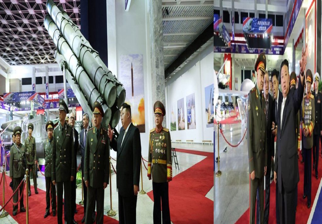 North Korea: Kim Jong Un displays missiles