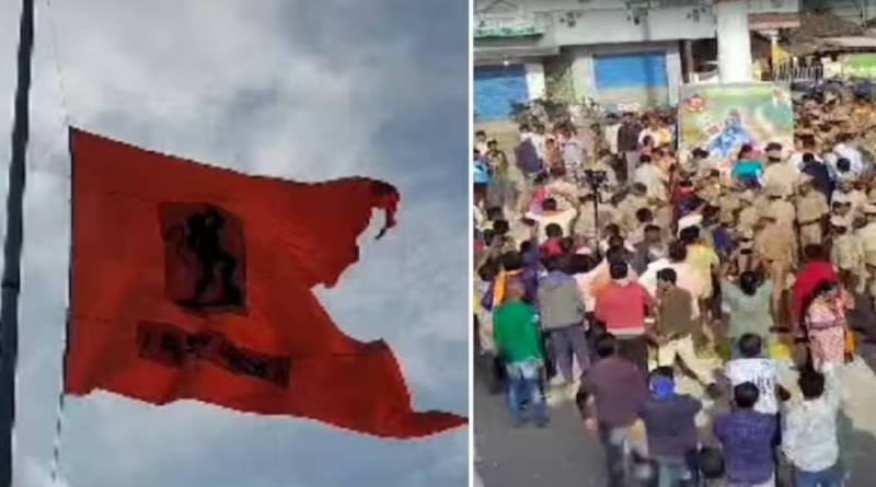 Uproar in Karnataka Over 'Hanuman' Flag: Security Beefed Up in Mandya