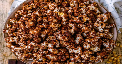 Quick and Easy Homemade Chocolate Popcorn Recipe for Kids.