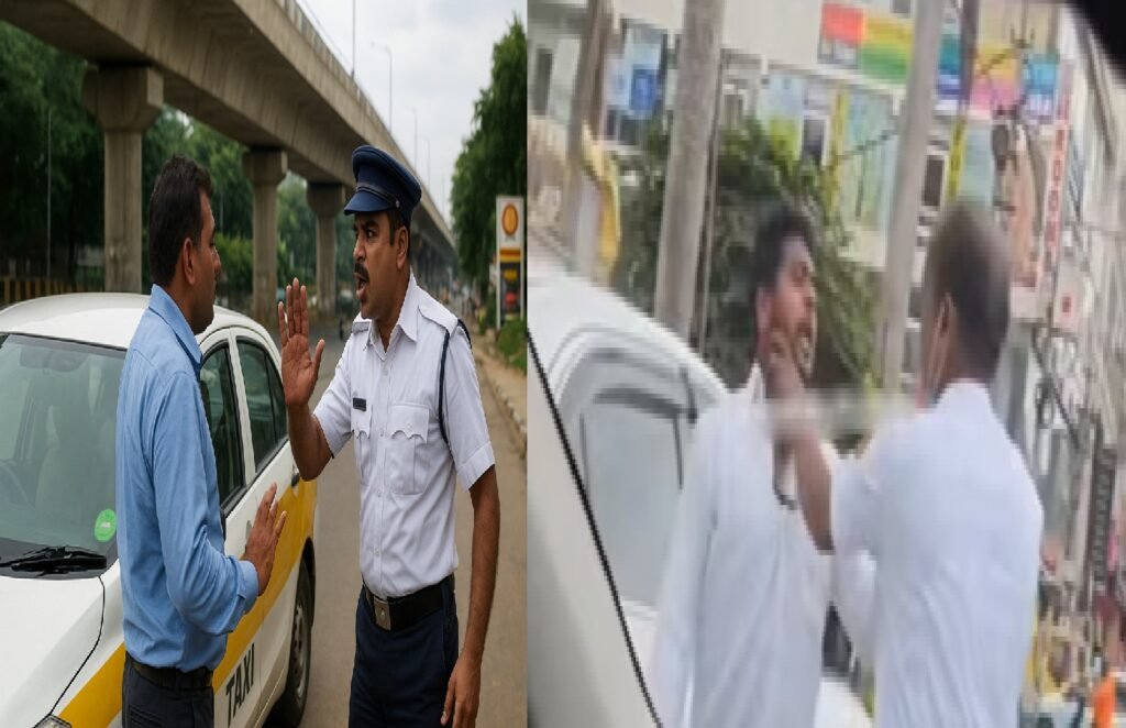 Bengaluru Traffic Cop Slaps Cab Driver in Viral Parking Dispute — Public Demands Action