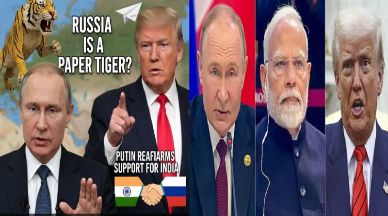 “If Russia Is a Paper Tiger, Then What Is NATO?” — Putin Takes Aim at Trump, Reaffirms Support for India