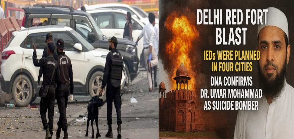 Delhi Red Fort Blast: IEDs Were Planned in Four Cities; DNA Confirms Dr. Umar Mohammad as Suicide Bomber