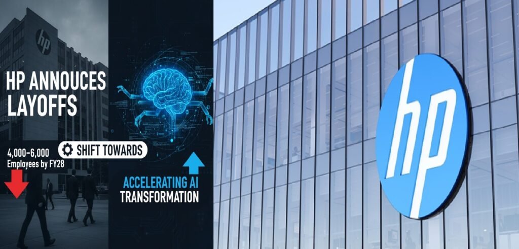 HP Announces Layoffs of 4,000–6,000 Employees by FY28 as Company Accelerates Shift Toward AI Transformation
