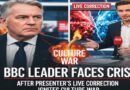 BBC Leader Faces Crisis After Presenter’s Live Correction Ignites Culture War