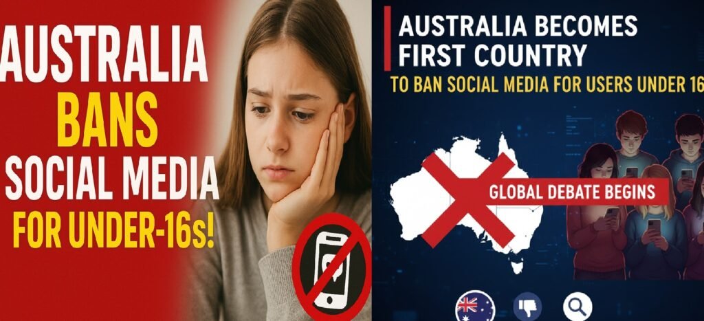Australia Becomes First Country to Ban Social Media for Users Under 16: A Global Debate Begins