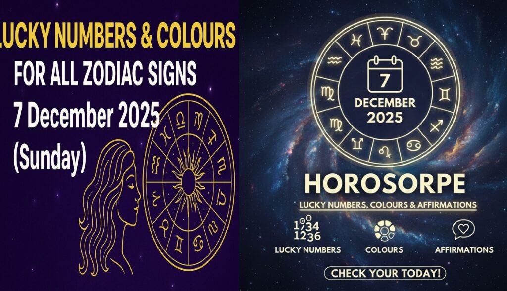 Horoscope for 7 December 2025: Your Lucky Numbers, Colours, and Affirmations
