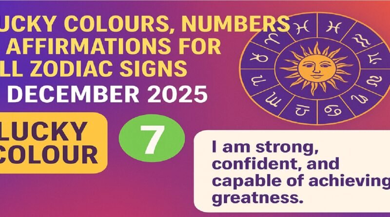 Zodiac Predictions for 5 December 2025: Your Lucky Colour, Lucky Number & Daily Affirmation
