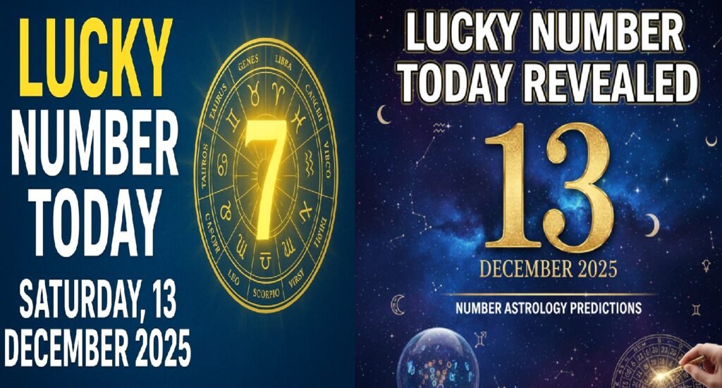 Lucky Number Today Revealed: Number Astrology Predictions for 13 December 2025