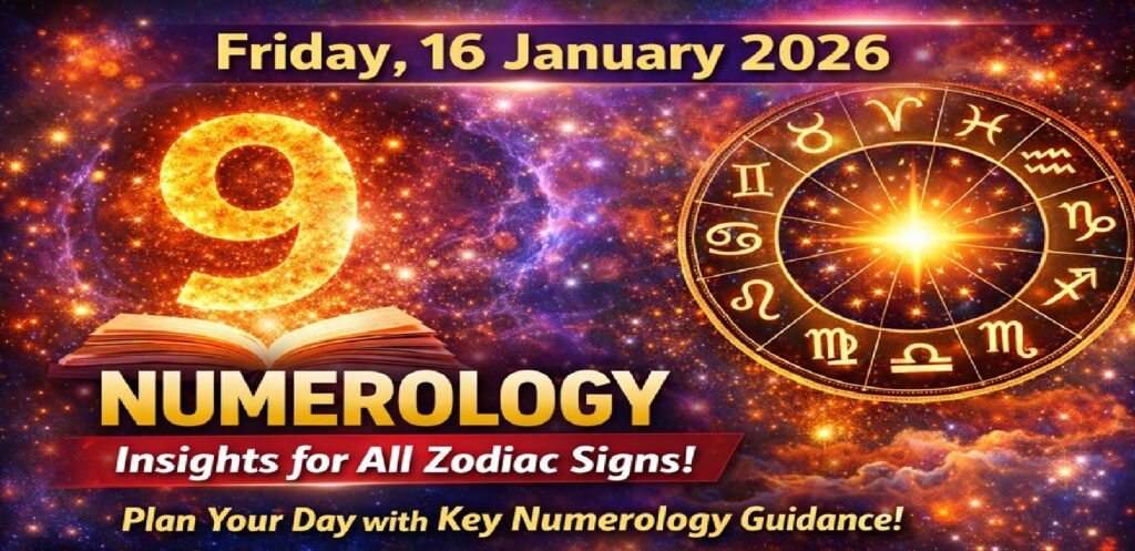 Friday - 16 January 2026 Numerology Forecast for All Zodiac Signs: Insights for Love, Career, and Wealth