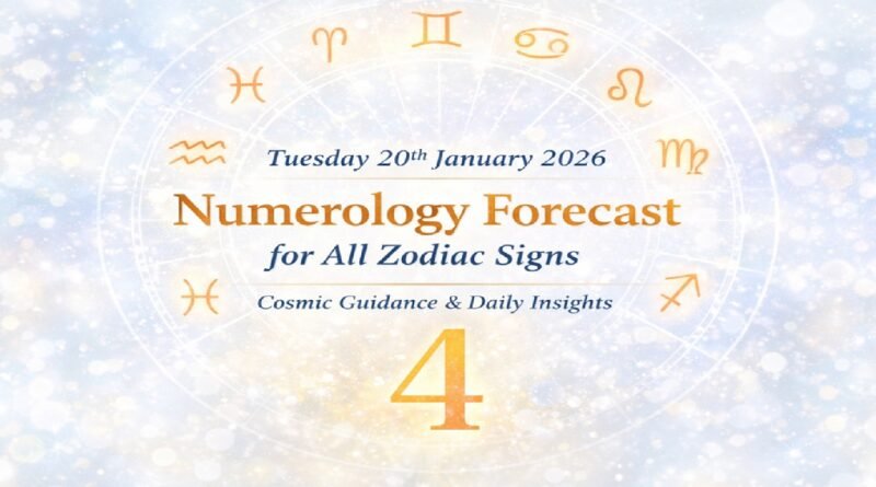 Tuesday Numerology Energy 20-01-2026: One Powerful Number Changing All Zodiac Signs