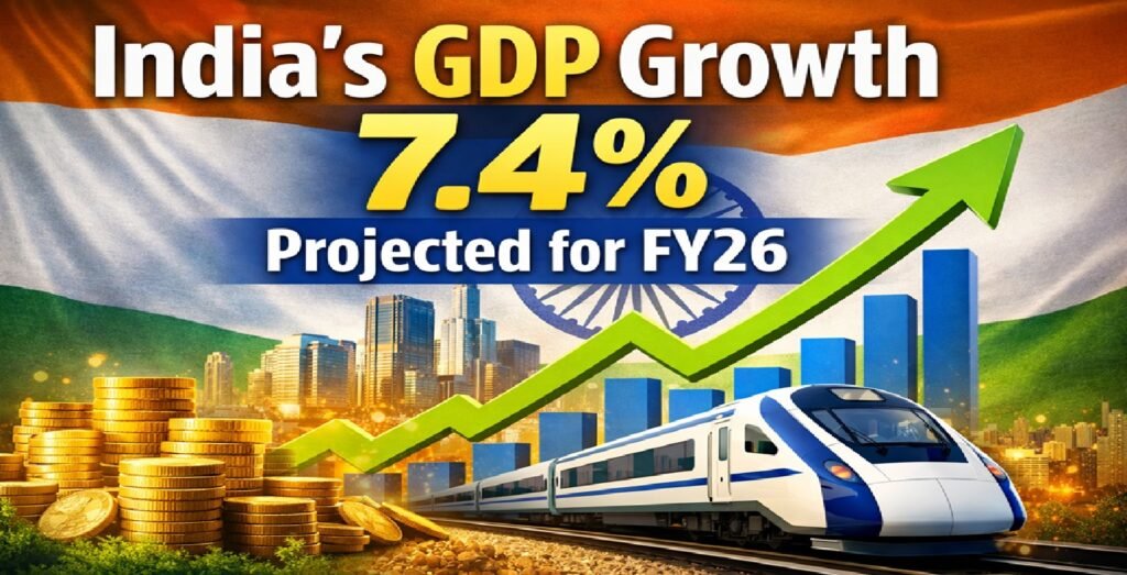 India’s GDP Growth Projected at 7.4% for FY26, Signals Strong Economic Momentum