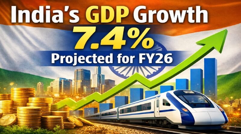 India’s GDP Growth Projected at 7.4% for FY26, Signals Strong Economic Momentum