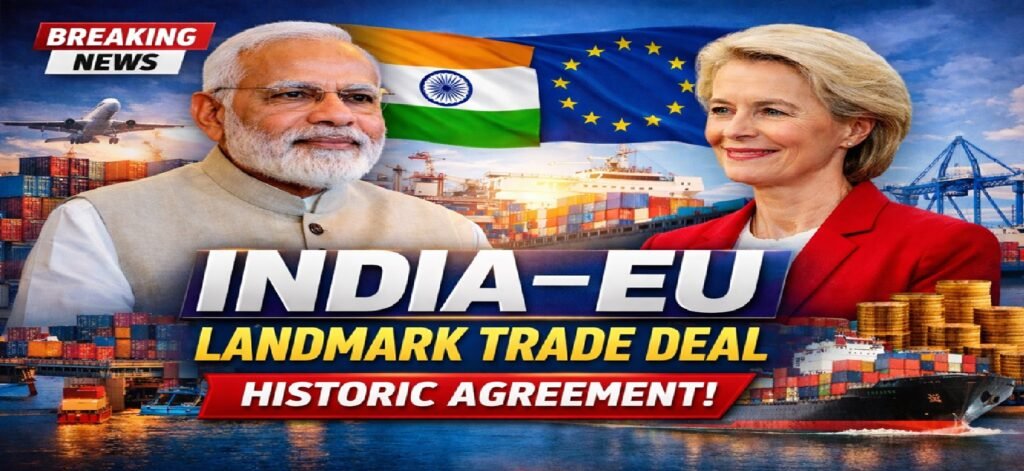 India–EU Landmark Trade Deal: A Historic Free Trade Agreement Set to Transform Bilateral Commerce