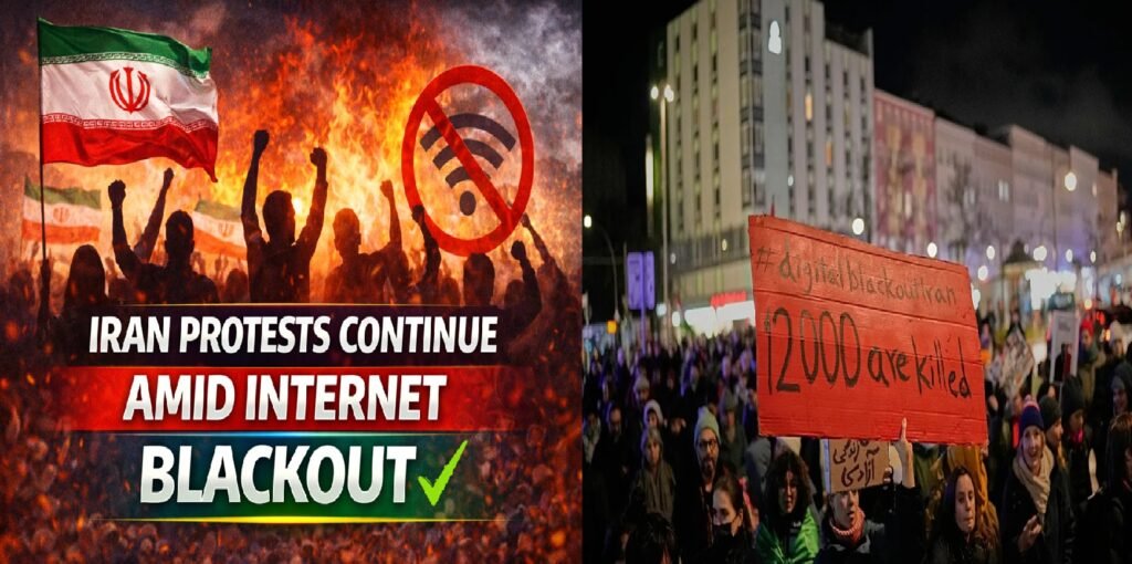 Iran Protests Continue Amid Widespread Internet Blackout