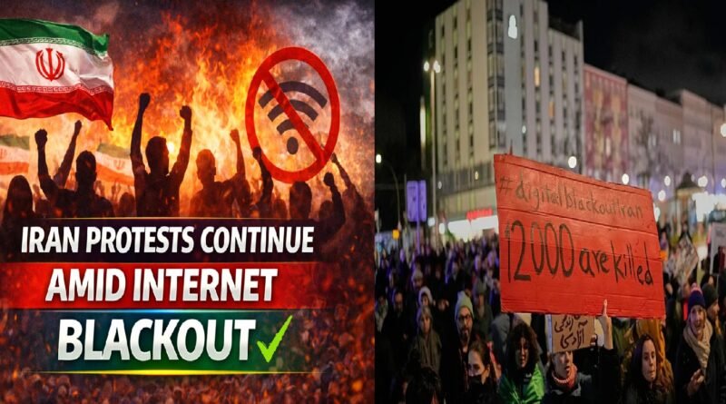Iran Protests Continue Amid Widespread Internet Blackout