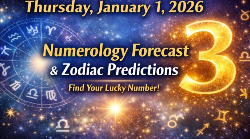 Thursday - January 1, 2026: Numerology Predictions for All Zodiac Signs
