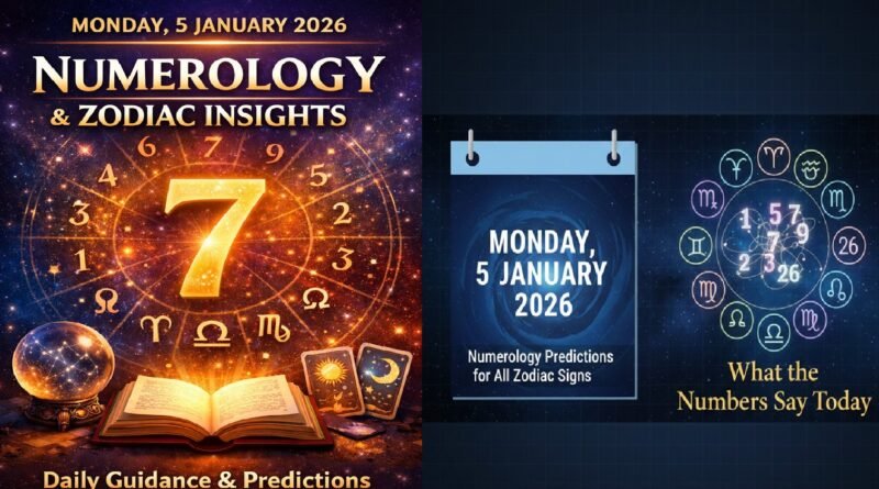 Monday - 5 January 2026 Numerology Predictions for All Zodiac Signs: What the Numbers Say Today