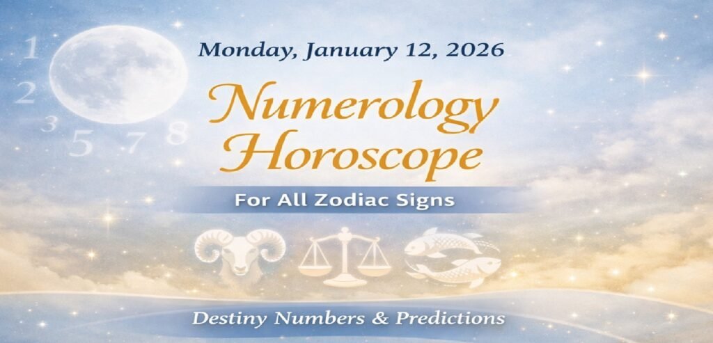 Monday Numerology Horoscope: January 12, 2026 — Destiny Numbers Guide for All Zodiac Signs