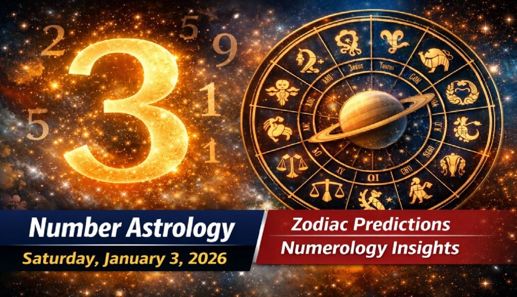 Number Astrology for Saturday, January 3, 2026: What the Day Holds for All Zodiac Signs