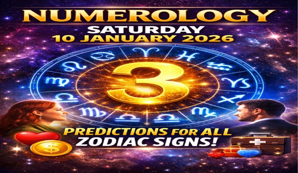 Numerology Forecast | Saturday, 10 January 2026: Destiny Number 3 Guides All Zodiac Signs
