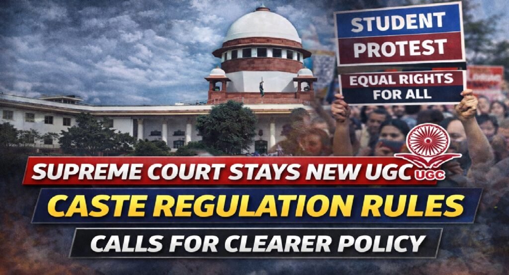 Supreme Court Stays New UGC Caste-Regulation Rules; Calls for Clearer, More Inclusive Policy