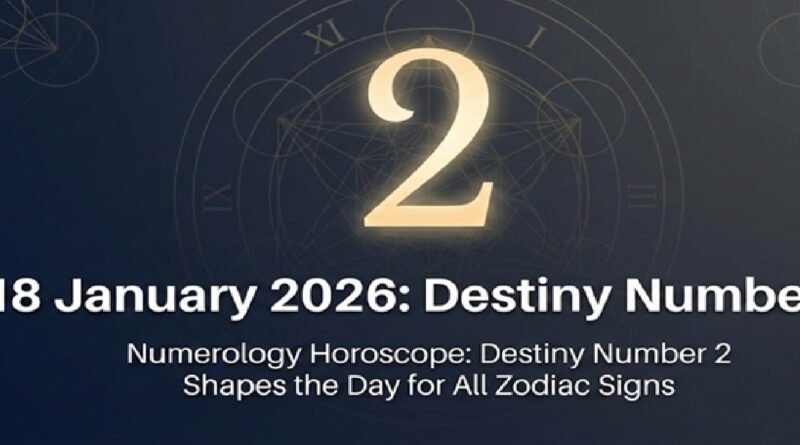 18 January 2026 Sunday Numerology Horoscope: Destiny Number 2 Shapes the Day for All Zodiac Signs