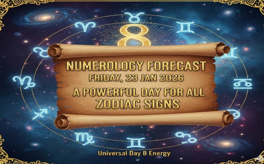 🔮 Numerology Forecast for Friday, 23 January 2026: A Powerful Day for All Zodiac Signs