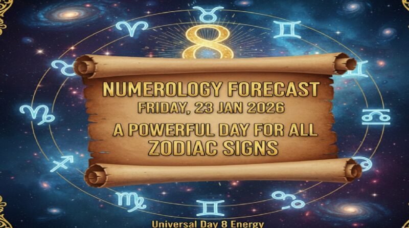 🔮 Numerology Forecast for Friday, 23 January 2026: A Powerful Day for All Zodiac Signs