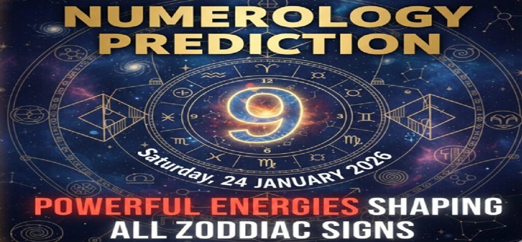🔮 Numerology Prediction for Saturday, 24 January 2026: Powerful Energies Shaping All Zodiac Signs