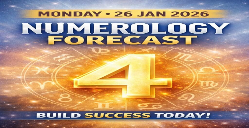 🔮 Numerology Forecast for Monday, 26 January 2026: Powerful Insights for All Zodiac Signs