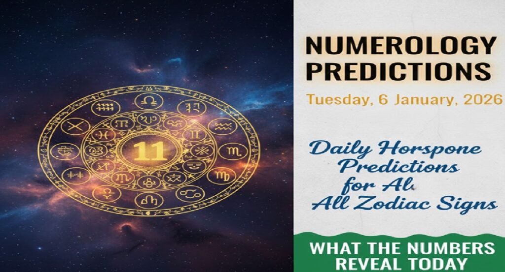 Tuesday - 6 January 2026 Numerology Predictions for All Zodiac Signs: What the Numbers Reveal Today