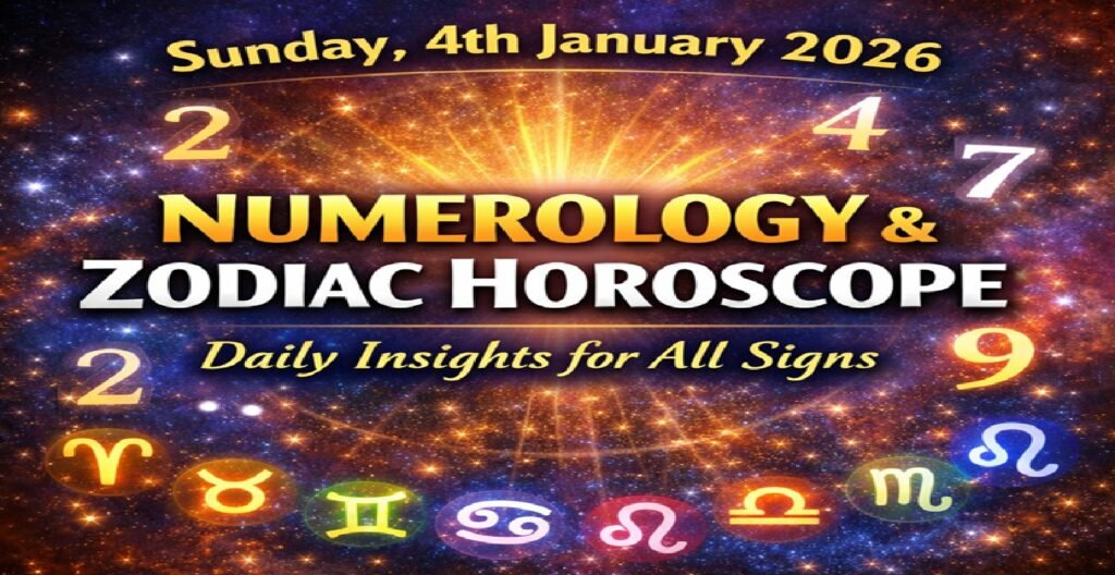 Sunday 4th January 2026 Numerology: Daily Insights for All Zodiac Signs